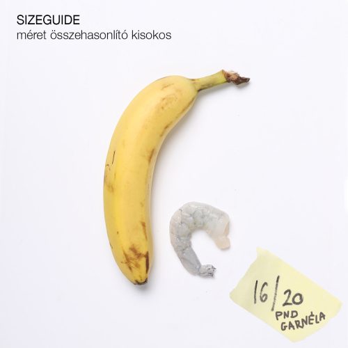 16/20 PND Garnéla fej nélkül, tisztított, nyers 