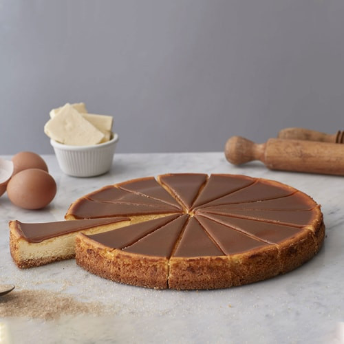 Karamellás sajttorta, gyorsfagyasztott