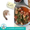 6/8 EP Fekete tigrisrák páncélos fej nélkül, gyorsfagyasztott