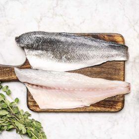   Branzino filé bőrrel, fagyasztott 120-160gr/db kb. 1000gr/csomag