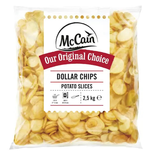 Mccain Dollár chips 2,5kg/csomag